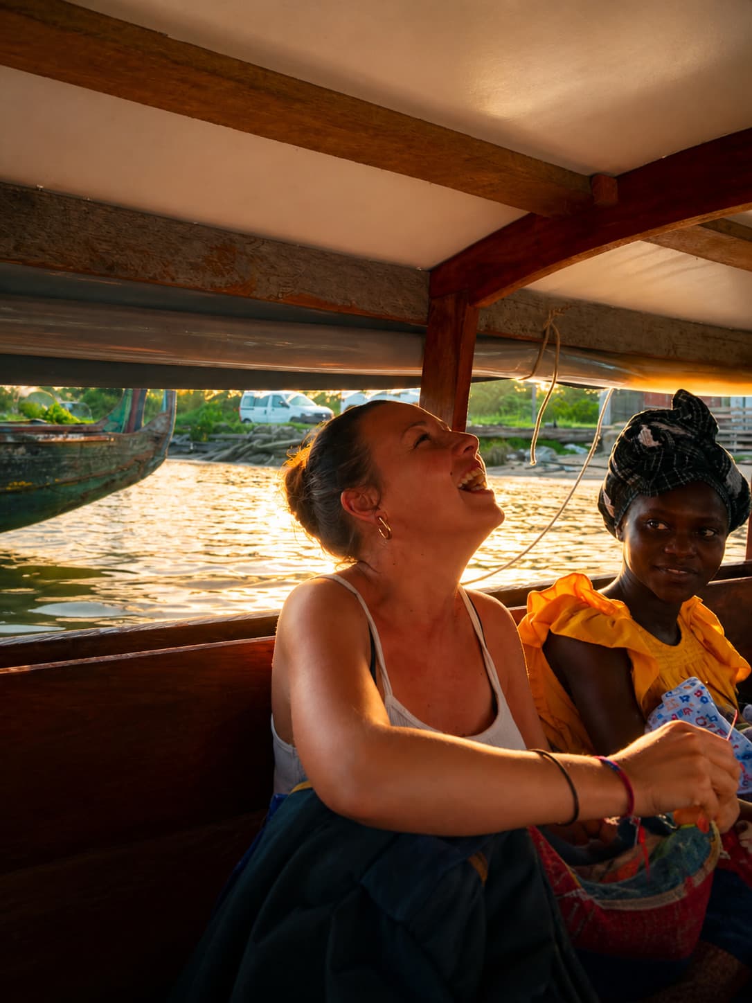 Laurita en voyage dans une favela au Brésil